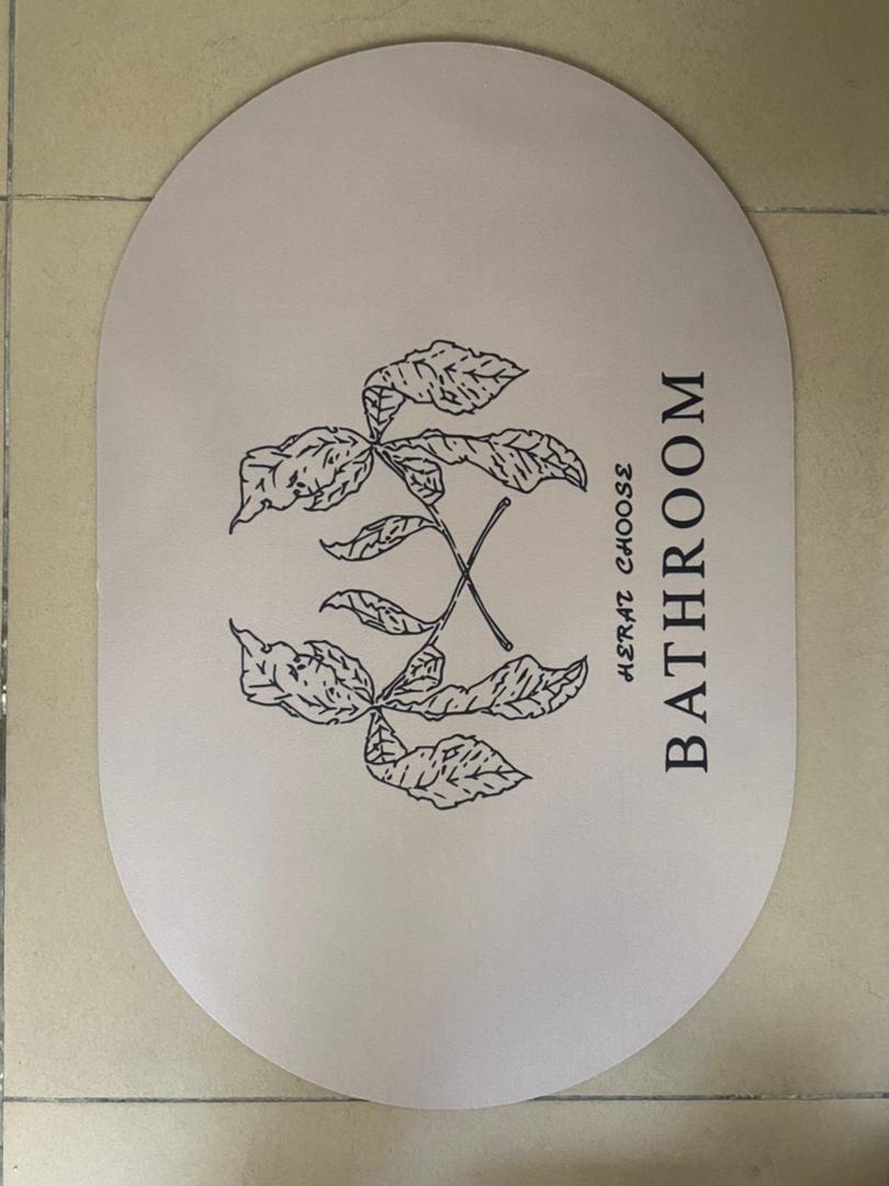 Absorbent minimalist bathroom matsbathroom floor mat absorbent toilet toilet bedroom door carpet door mat entry door non-slip foot mat Rubber