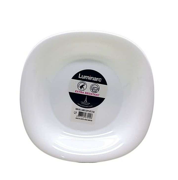 6 PCS Carine white square soup platesBrand: Luminarc
Set Size: 6 pieces
Microwave Safe
Dishwasher Safe