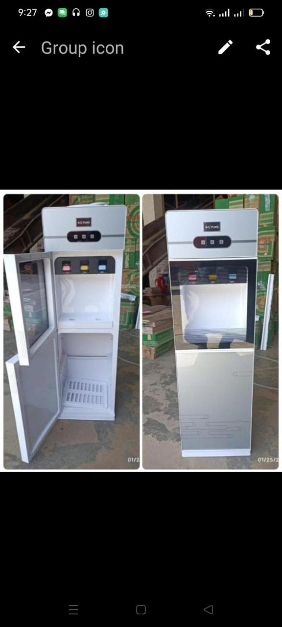 3 tap ailyons dispenser It comes in a silver water compartment that is anti-rust with auto temperature control for both hot and cold water from the steel material. Push in the tap