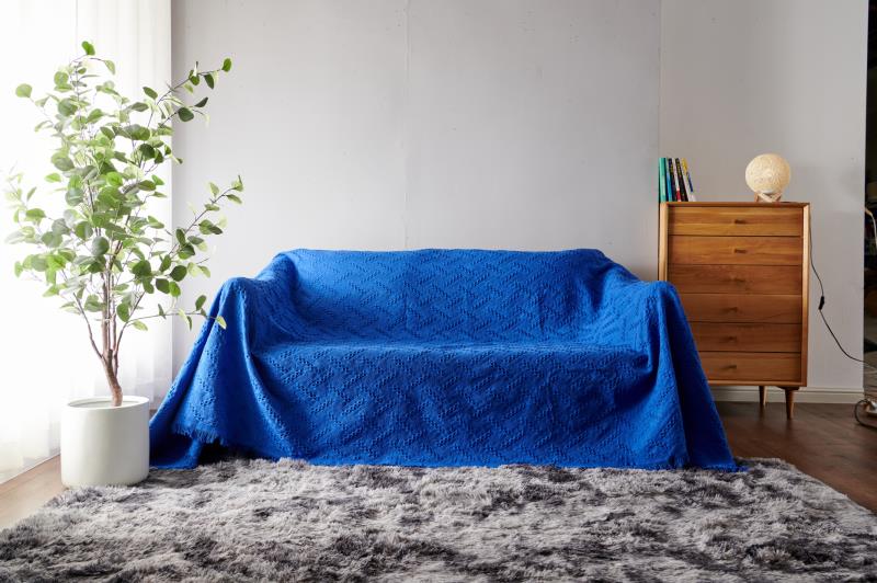 Knitted throw blanket size 6*6 Material: Acrylic Cashmere  Decorative Sofa or bed throw Jacquard knitted blankets/shawl