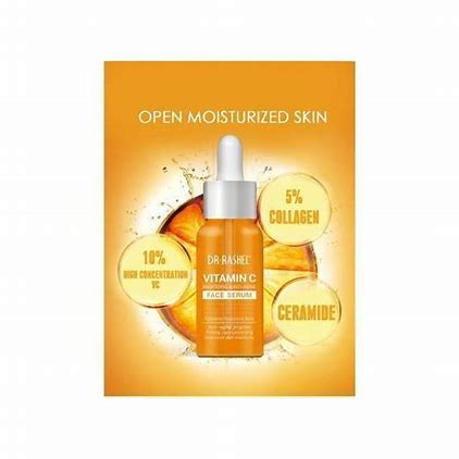 Best Pure Dr. Rashel Vitamin C Brightening & Anti-aging Face Serum - 50ML Orange