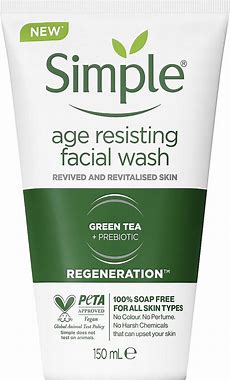 Simple Regeneration Age Resisting Facial Wash