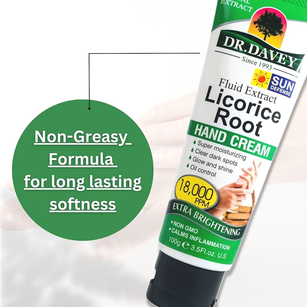 licorice root hand cream