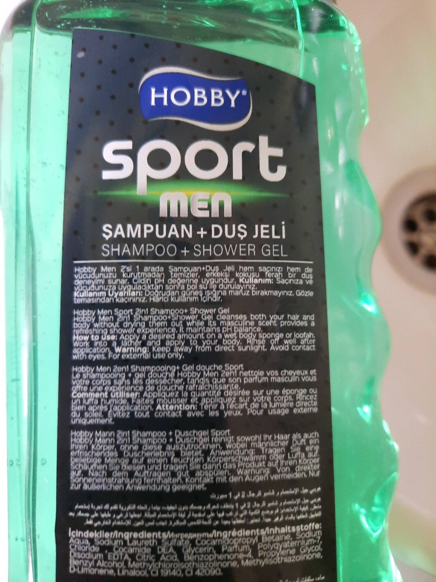 Hobby Sport men shampoo shower gel Men -400ml