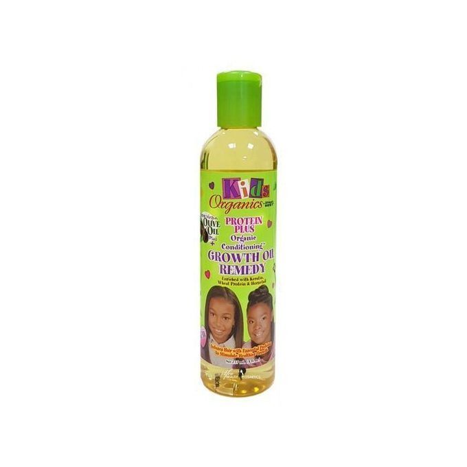 Kids Originals by Africa's Best Protein Plus Growth Oil Remedy, Natural Conditioner Nourishes, Revitalizes and Repairs Hair, Ideal for Ponytails, Curls, Braids, Edges,