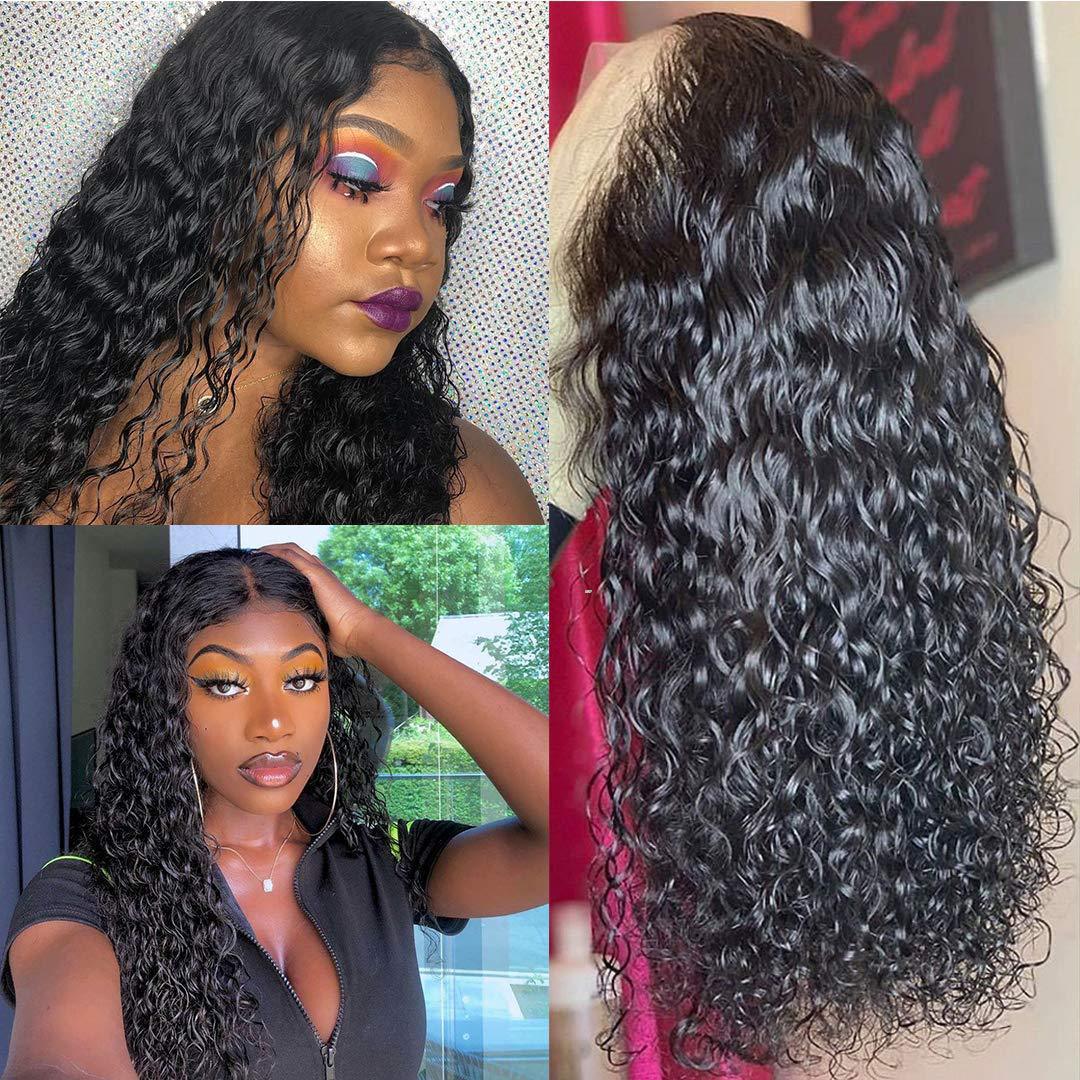 Deep Wave Lace Front Wig Transparent Lace Frontal Human Hair Wigs Lace Wig Remy Deep Curly Front Wig Jarin( Not Lace Wig)