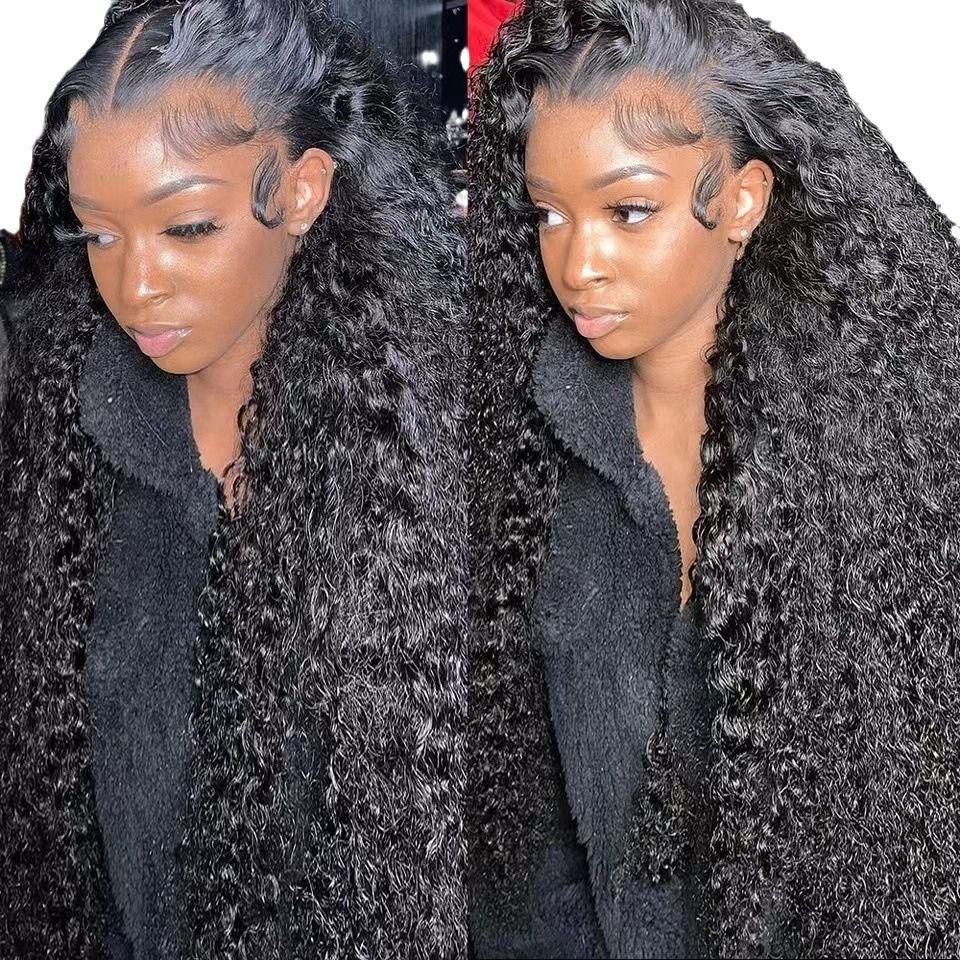 Deep Wave Lace Front Wig Hair Transparent Lace Frontal Wigs For Women Hair Wigs PrePlucked Lace Front Wig