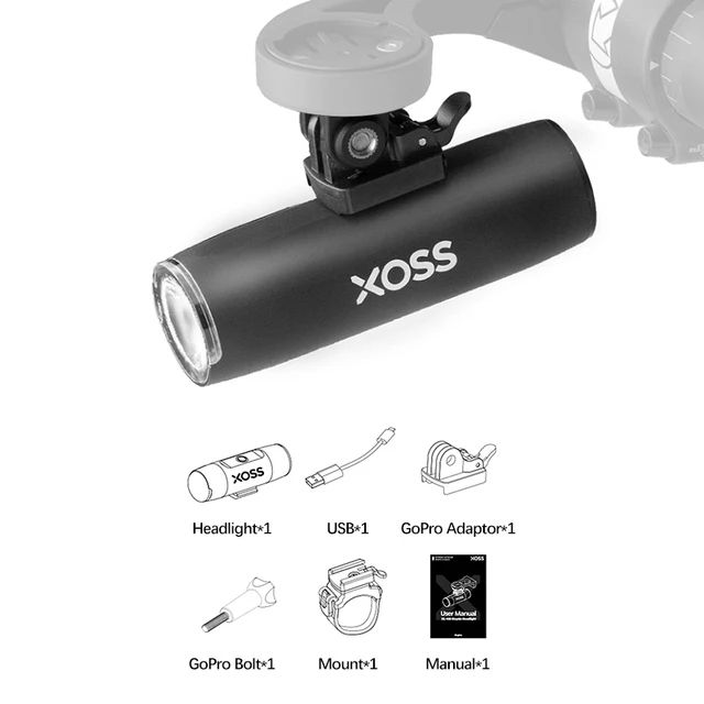 XOSS Bicycle Light 400Lumen 800Lumen 1200Lumen Bike Headlight Power Bank Flashlight Handlebar USB Charging MTB Road Cycling Highlight
