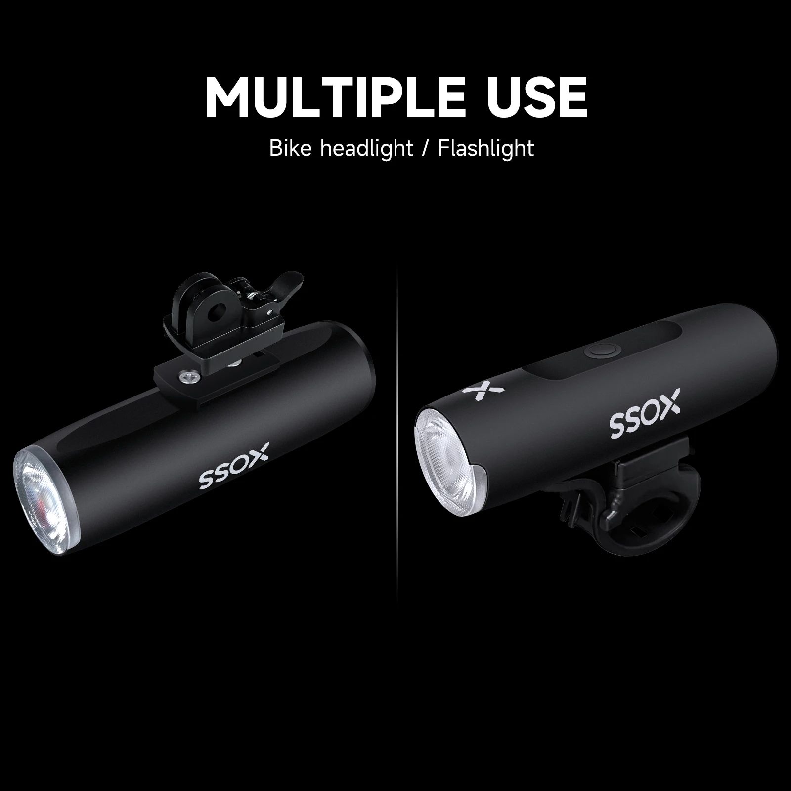 XOSS Bicycle Light 400Lumen 800Lumen 1200Lumen Bike Headlight Power Bank Flashlight Handlebar USB Charging MTB Road Cycling Highlight