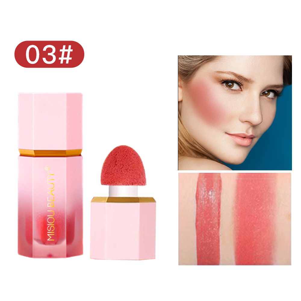 Mousse Liquid Blush Stick Long Lasting Cute Cheek Rouge Face Blusher Pink Red Rose Face Tint Contour Makeup Cosmetics