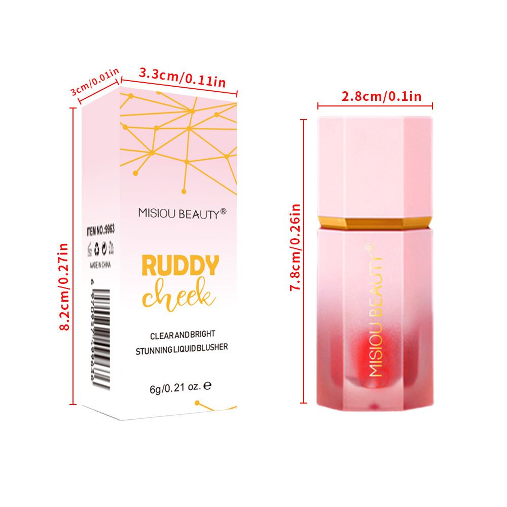 Mousse Liquid Blush Stick Long Lasting Cute Cheek Rouge Face Blusher Pink Red Rose Face Tint Contour Makeup Cosmetics