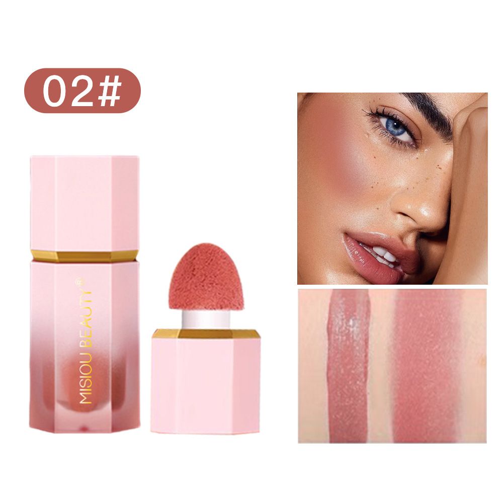 Mousse Liquid Blush Stick Long Lasting Cute Cheek Rouge Face Blusher Pink Red Rose Face Tint Contour Makeup Cosmetics