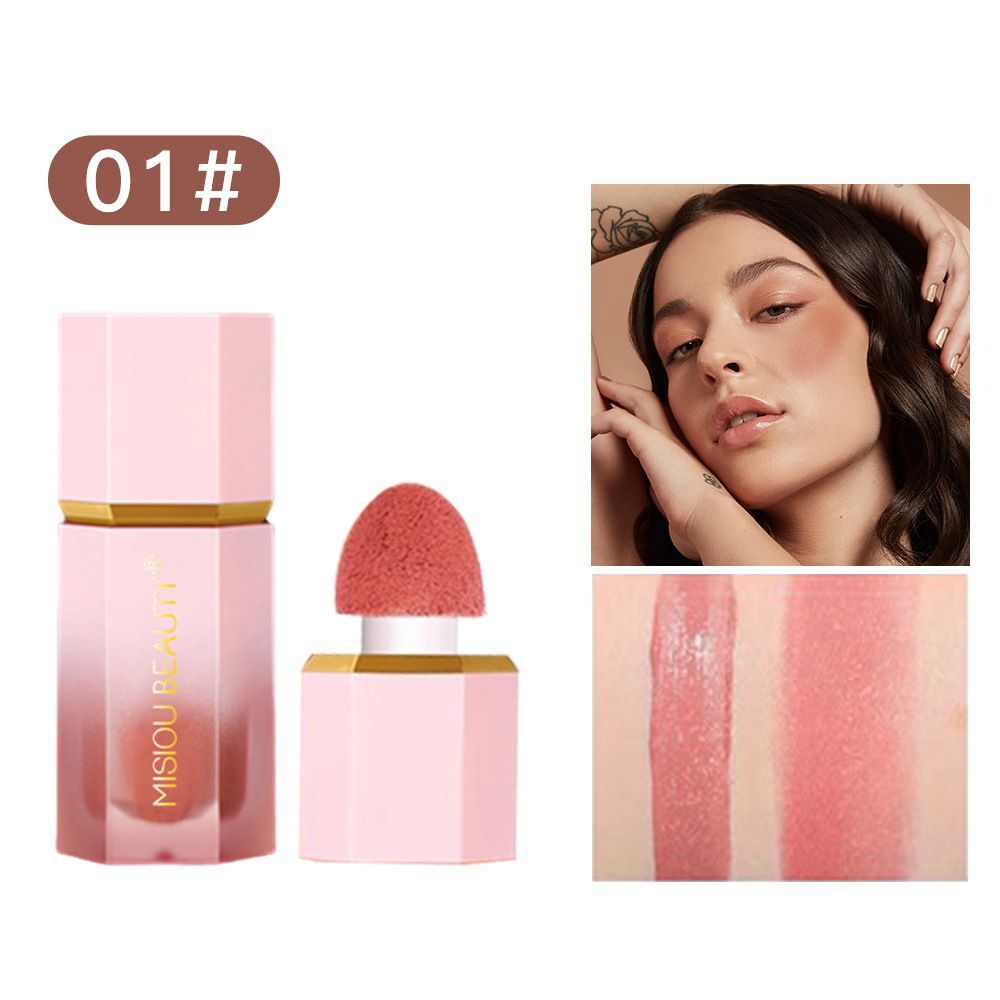 Mousse Liquid Blush Stick Long Lasting Cute Cheek Rouge Face Blusher Pink Red Rose Face Tint Contour Makeup Cosmetics