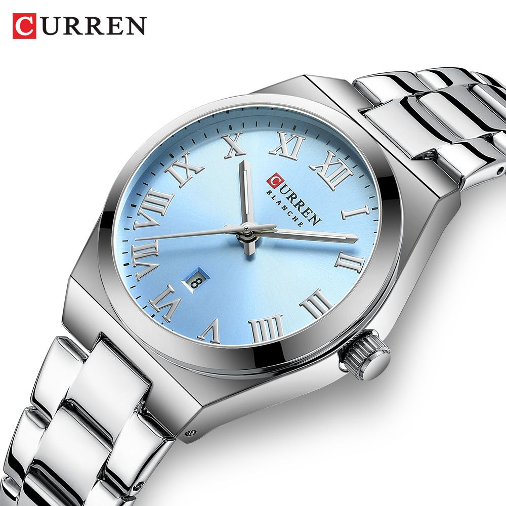 CURREN Watches Women Date Stainless Steel Luxury Ladies Watches with Small Writs Watches for Women Waterproof Elegant Dress