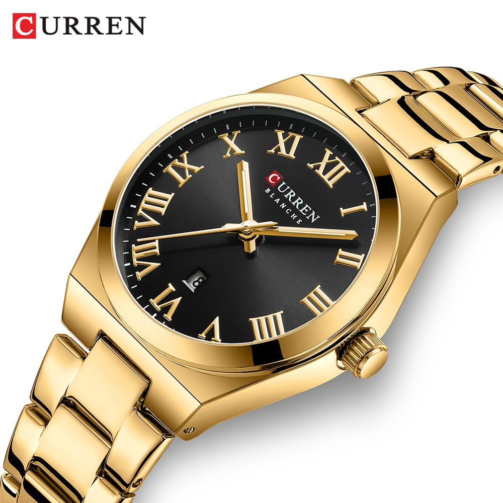 CURREN Watches Women Date Stainless Steel Luxury Ladies Watches with Small Writs Watches for Women Waterproof Elegant Dress