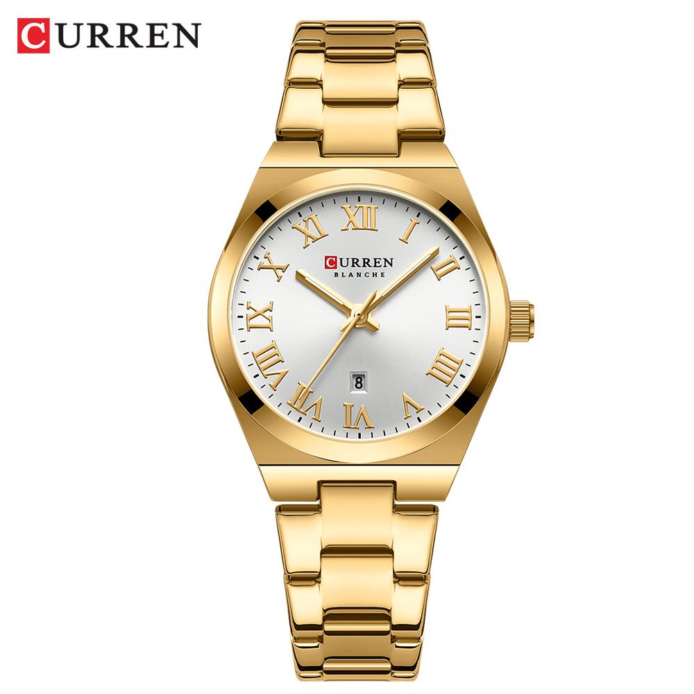 CURREN Watches Women Date Stainless Steel Luxury Ladies Watches with Small Writs Watches for Women Waterproof Elegant Dress