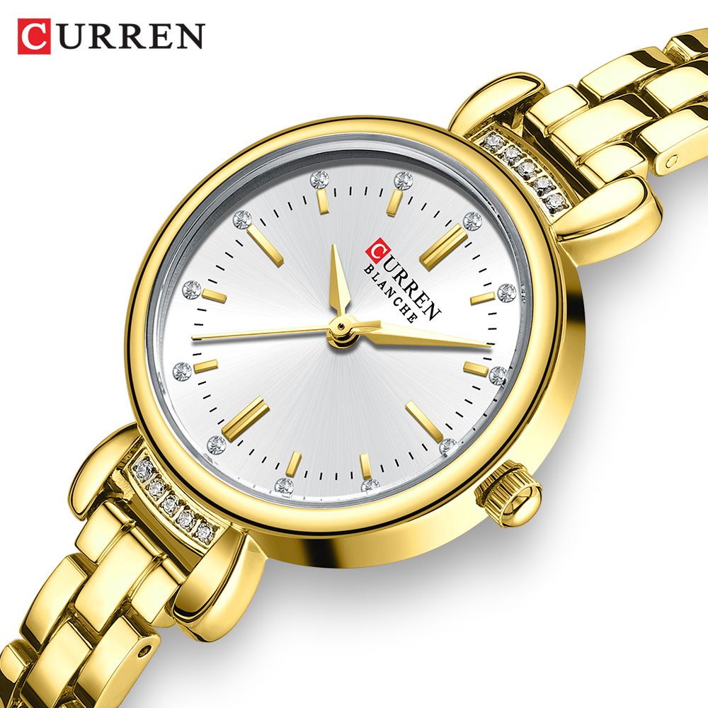 CURREN Watches Women Date Stainless Steel Luxury Ladies Watches with Small Writs Watches for Women Waterproof Elegant Dress