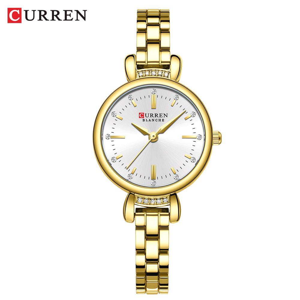 CURREN Watches Women Date Stainless Steel Luxury Ladies Watches with Small Writs Watches for Women Waterproof Elegant Dress