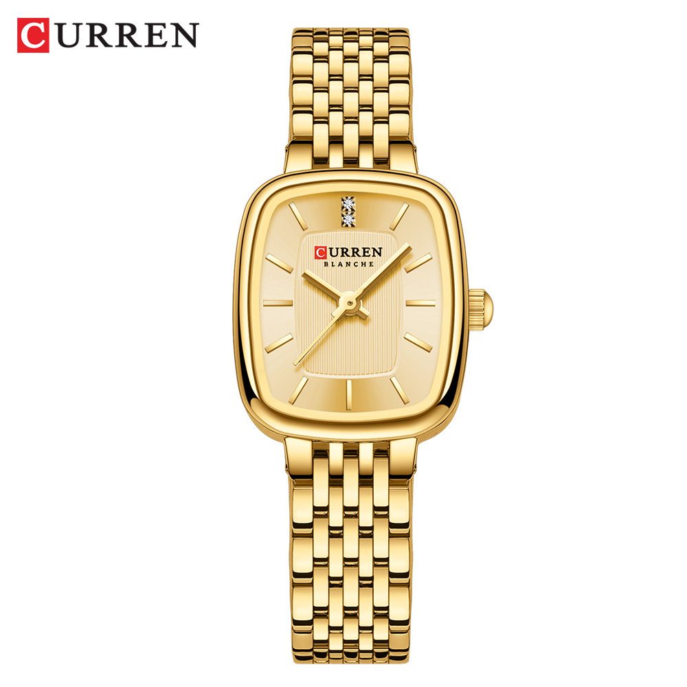 CURREN Luxury Square Women's Watches Brand Ladies Quartz Wristwatch Classic Silver Simple Femme Steel Band relogio feminino
