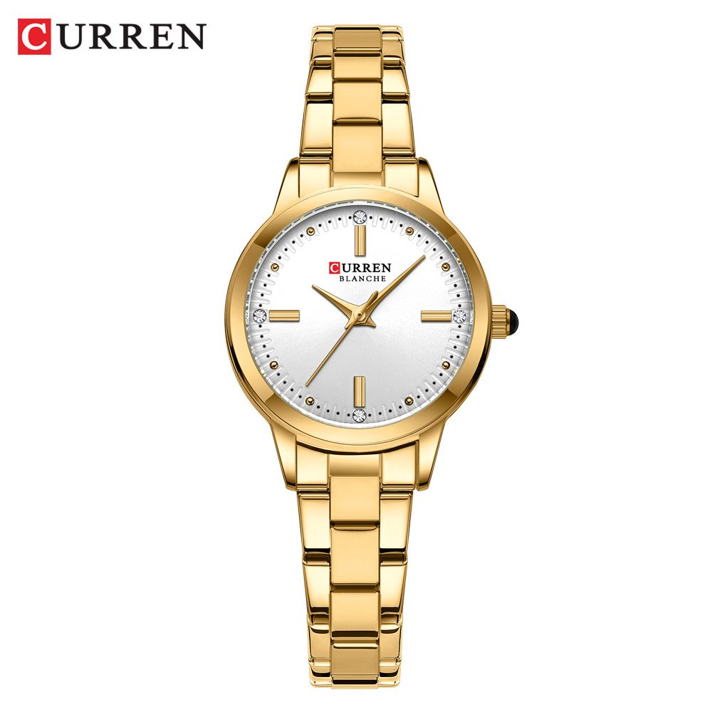 CURREN Women's Watches Fashion Original Quartz Wrist Watch for Ladies Roman Dial Diamond Waterproof Clock New