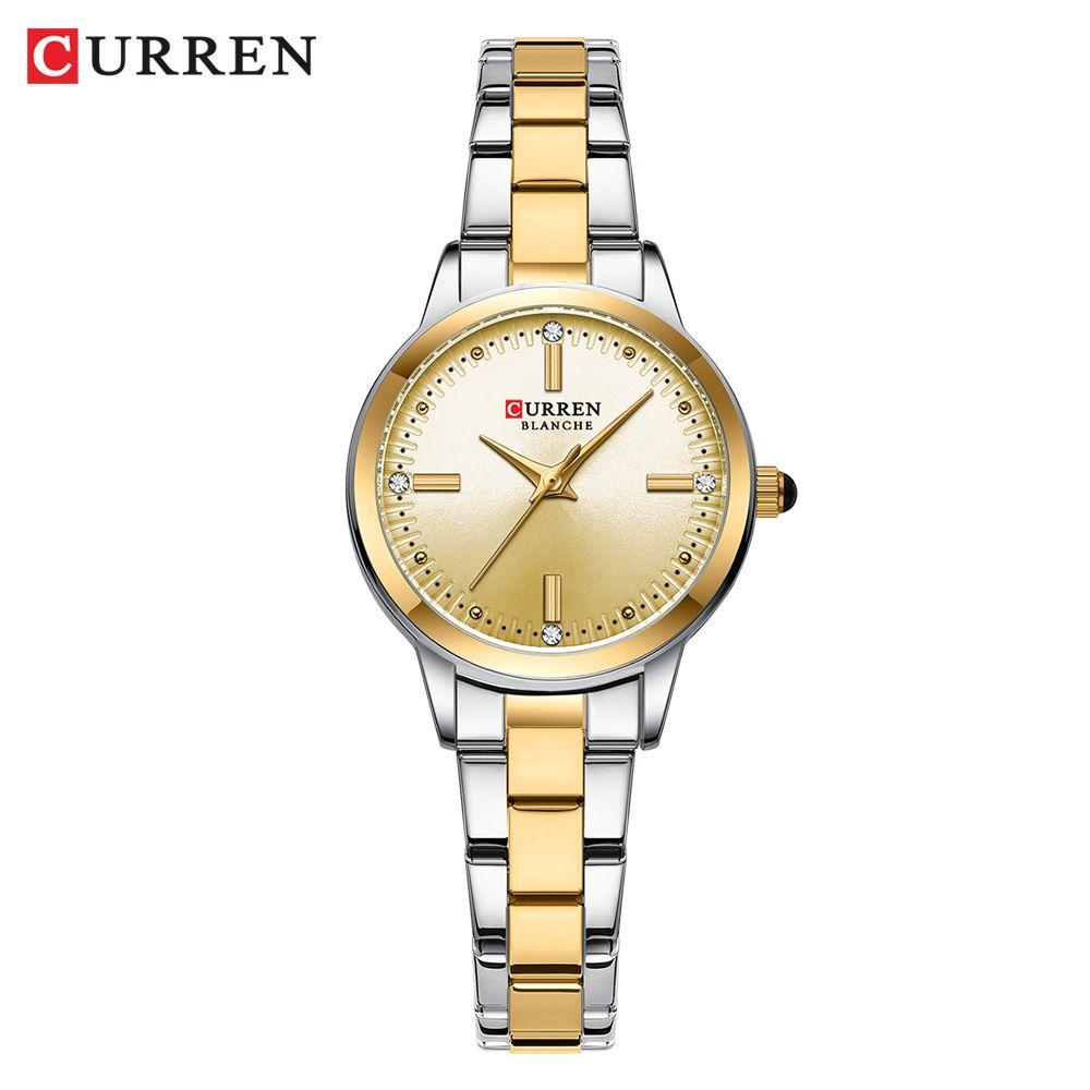 CURREN Women's Watches Fashion Original Quartz Wrist Watch for Ladies Roman Dial Diamond Waterproof Clock New