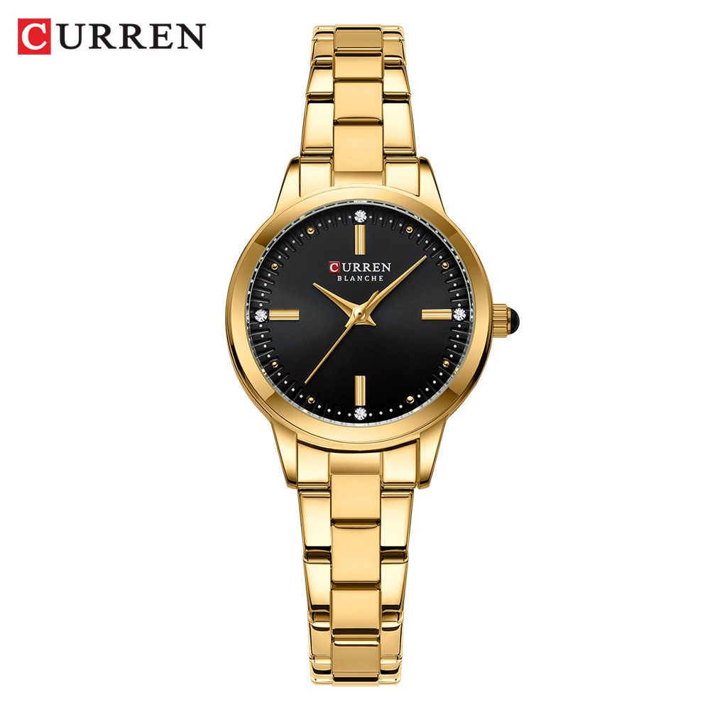 CURREN Women's Watches Fashion Original Quartz Wrist Watch for Ladies Roman Dial Diamond Waterproof Clock New