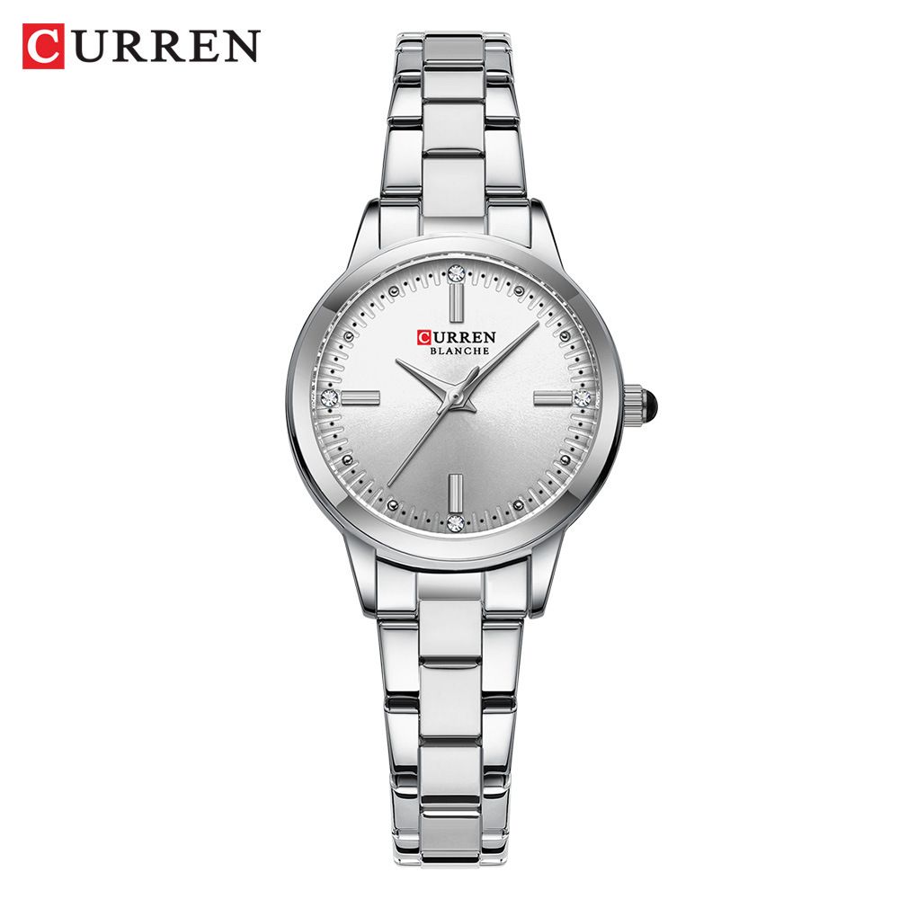 CURREN Women's Watches Fashion Original Quartz Wrist Watch for Ladies Roman Dial Diamond Waterproof Clock New