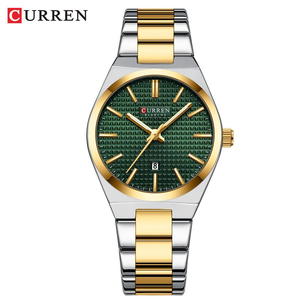 CURREN Watches for Women Simple Quartz Stainless Steel Strap Waterproof Wristwatches Luminous Fashion Clock