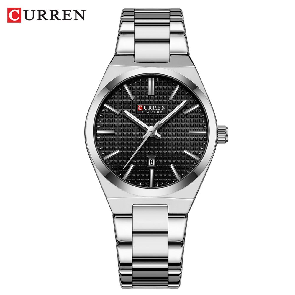 CURREN Watches for Women Simple Quartz Stainless Steel Strap Waterproof Wristwatches Luminous Fashion Clock