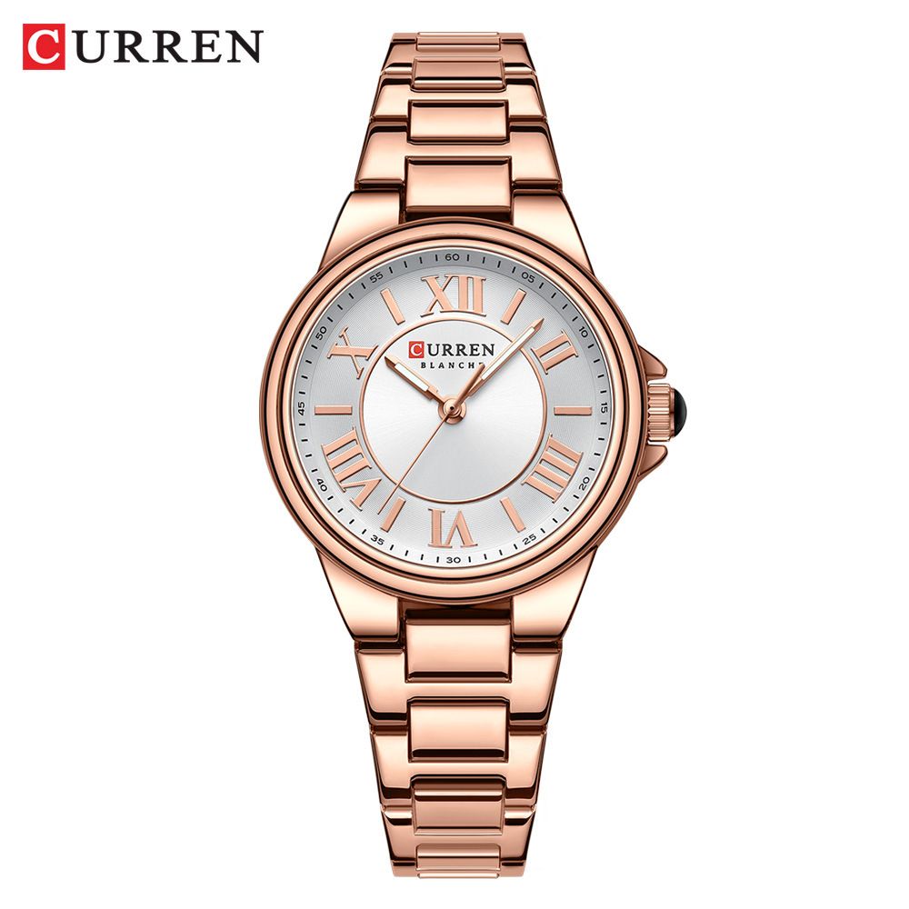 CURREN Women Quartz Watches Newest Arrival Design Lady Wristwatch For Female Luminous Hands Watch With Roman Numerals