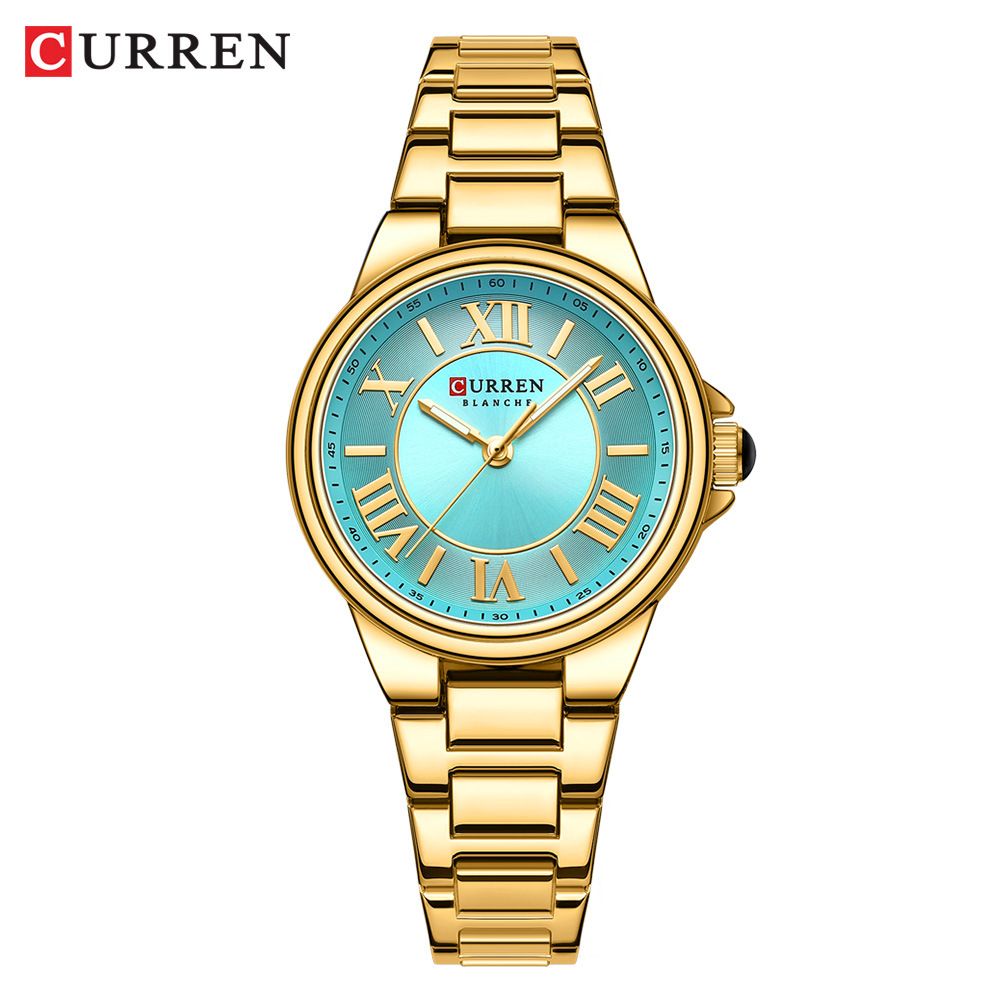 CURREN Women Quartz Watches Newest Arrival Design Lady Wristwatch For Female Luminous Hands Watch With Roman Numerals