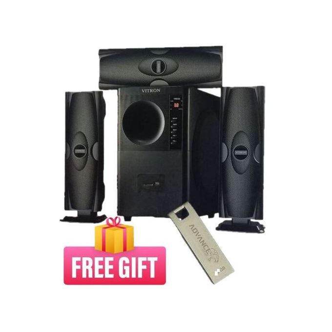 Vitron V635 3.1CH 10,000W Woofer FM , USB , BT + Gift