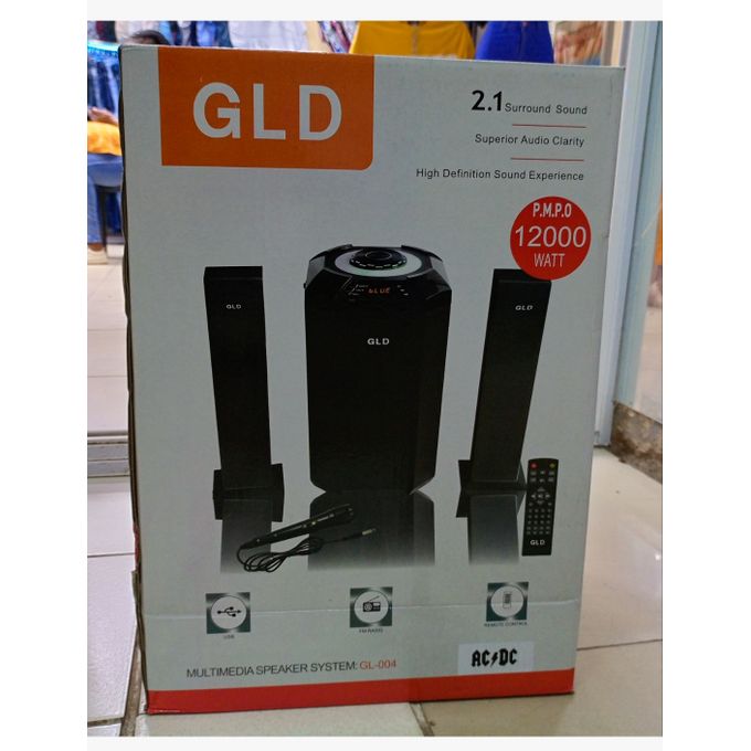 Gld 2.1 Sub Woofer 12000W Blueooth , FM ,USB , Mic AC / DC Woofer
