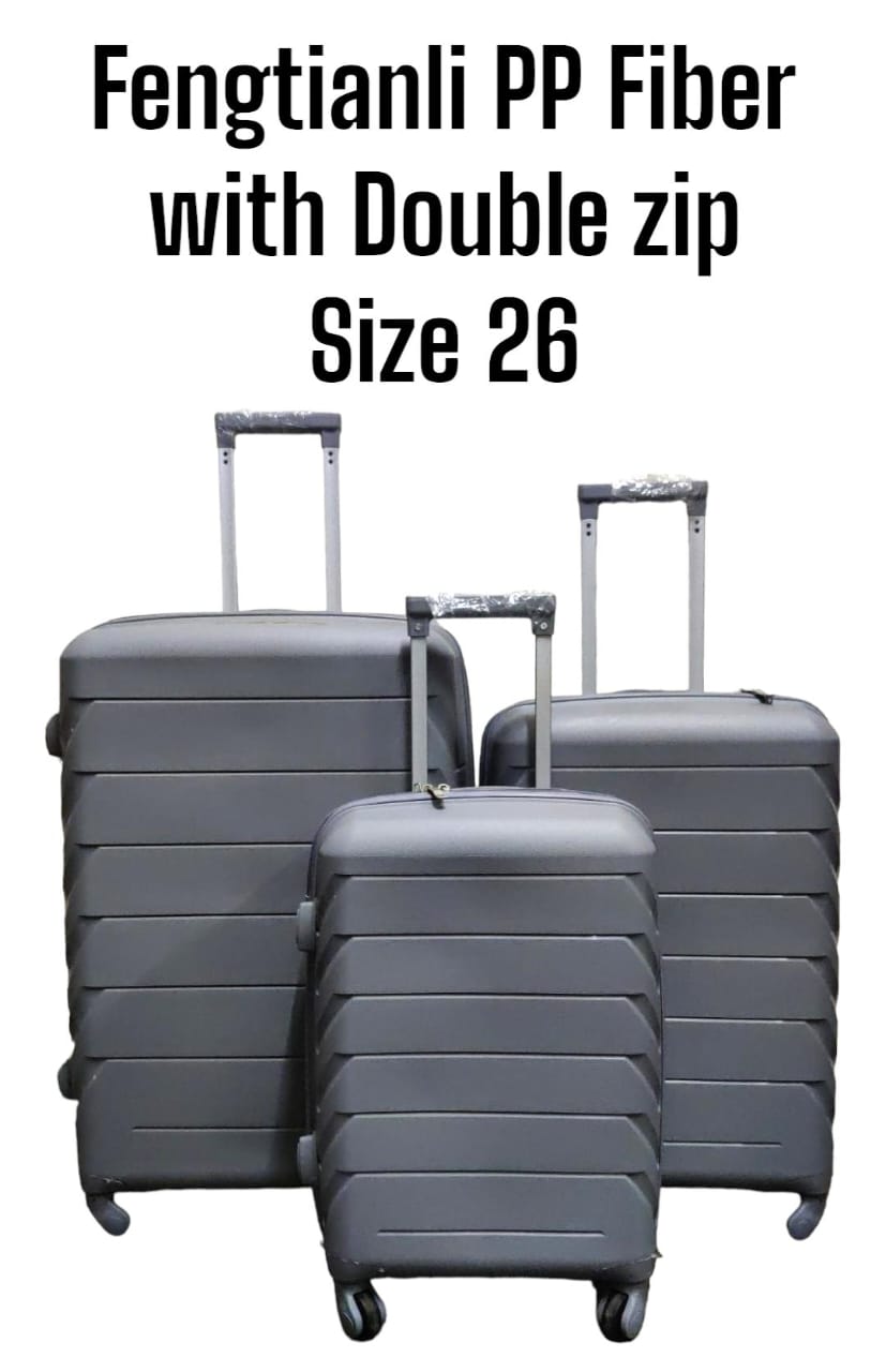 fengtianli pp fiber with double zip size 26 3 PCS CLASSICAL GOOD PARTNER UNBREAKABLE PP FIBER