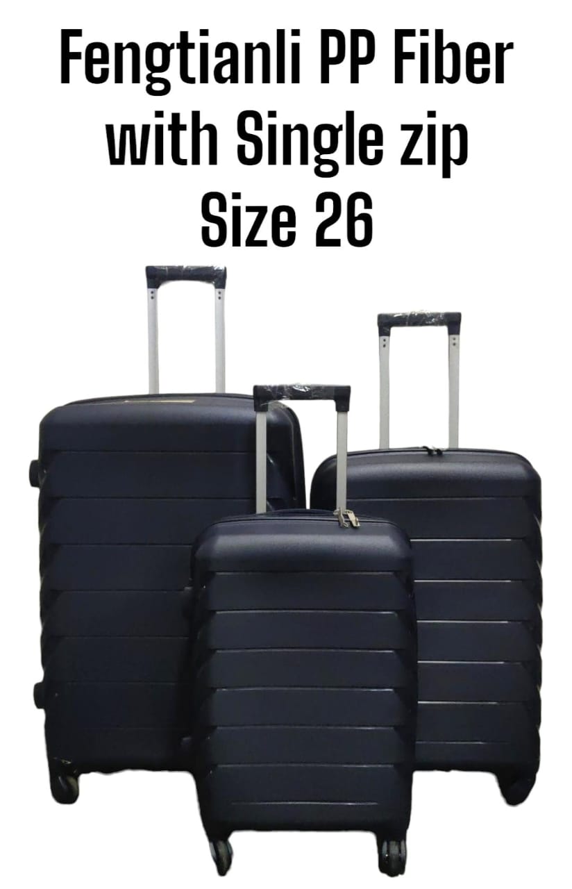 fengtianli pp fiber with double zip size 26 3 PCS CLASSICAL GOOD PARTNER UNBREAKABLE PP FIBER