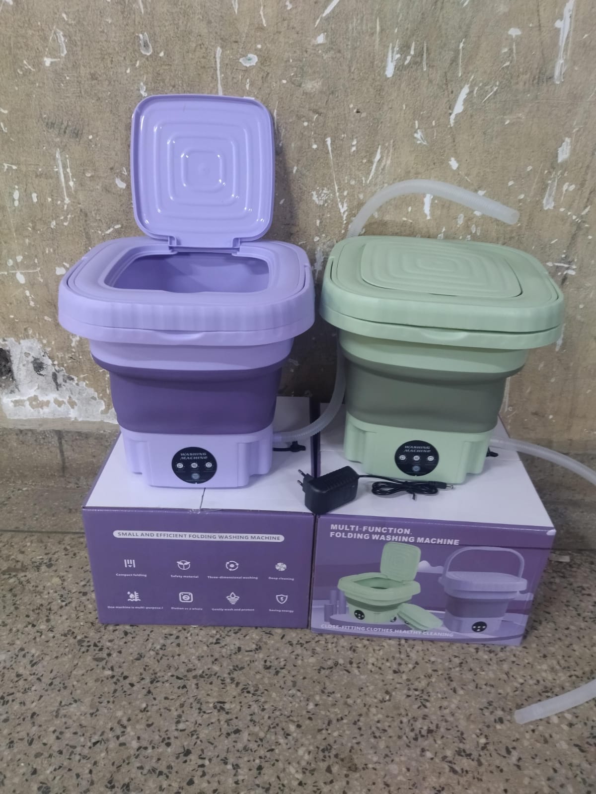 FOLDABLE laundry washing machine Foldable Washing Machine Portable Socks Underwear Panties Retractable Household Washing Machine 3 Models With Spinning Dry