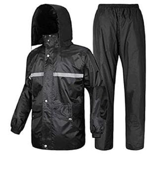 Raincoat New Stylish Long Raincoat Waterproof Rain Jacket with Hood Coats & Jackets
