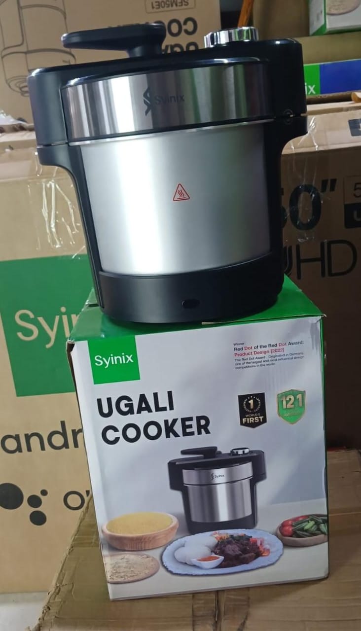 Syinix ugali maker Syinix Fully Automatic Ugali Cooker Swallow Maker Pounding Machine Rice Cooker Cooking Appliance SFM50E1