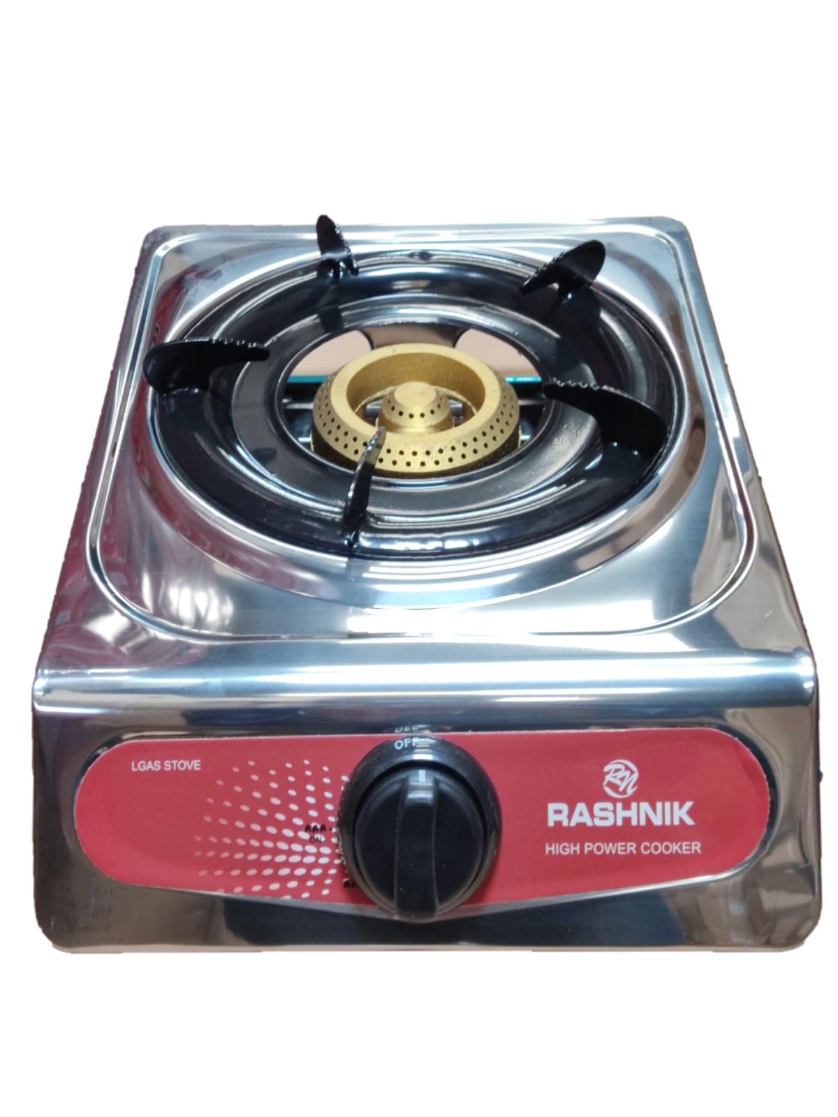 Single burner gas stove Cooker Gas Burner Cooker Stainless steel body for durability & easy cleaning. Efficient burner for economic gas consumption. Auto ignition