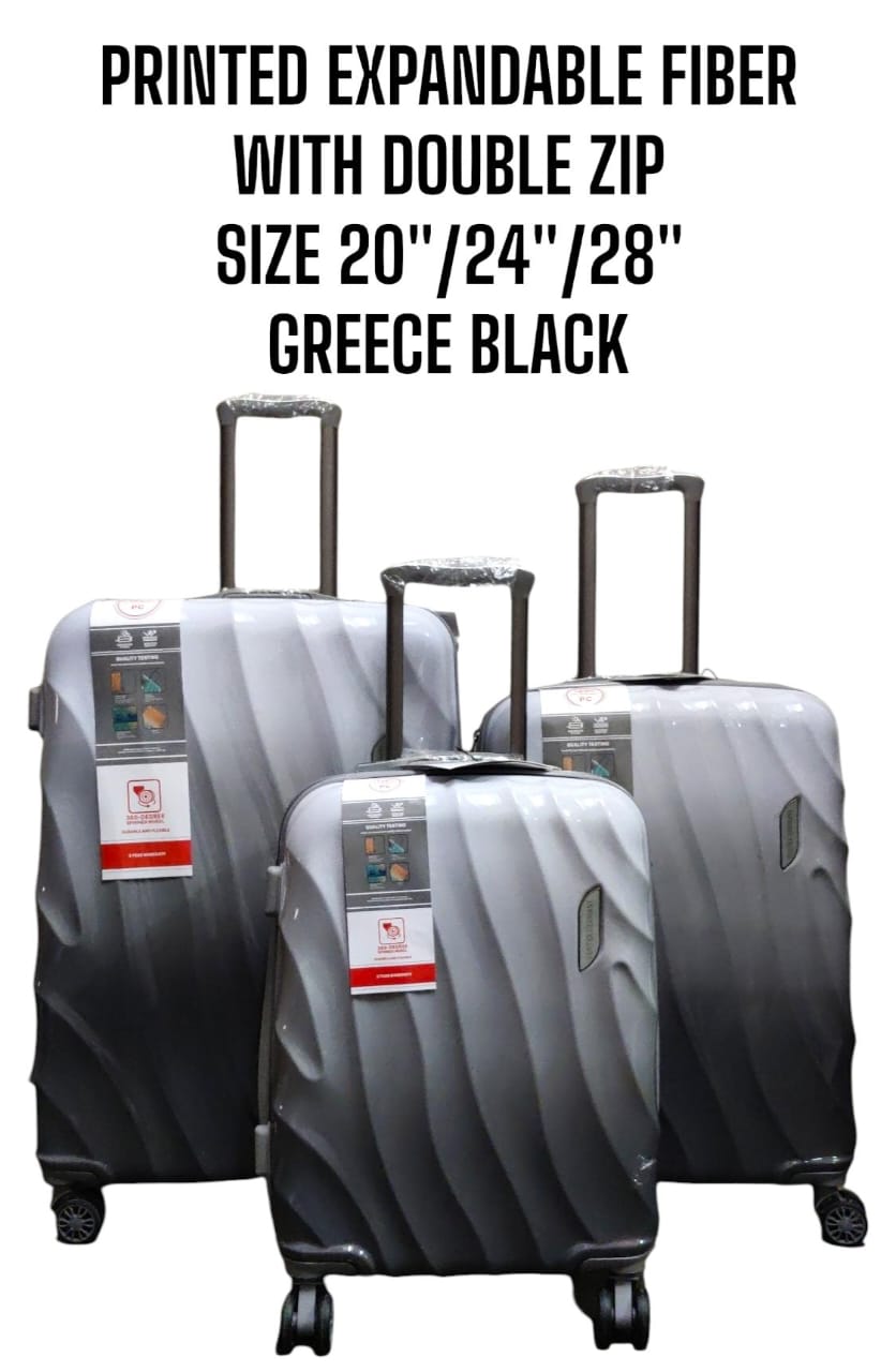 3 in 1  printed expendable fiber with double zip 20,24,28 high-quality materials Sleek and stylish design 3-in-1 design Hard outer shell for protection Number of compartments and pockets for organi