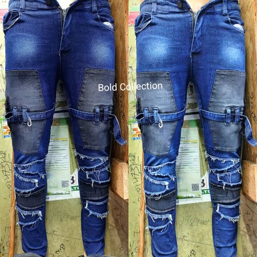 Mens Slim Fit Jeans BLUE Stretch Casual Rugged JeansThis trouser is Stretching and breathable hence easier movement.