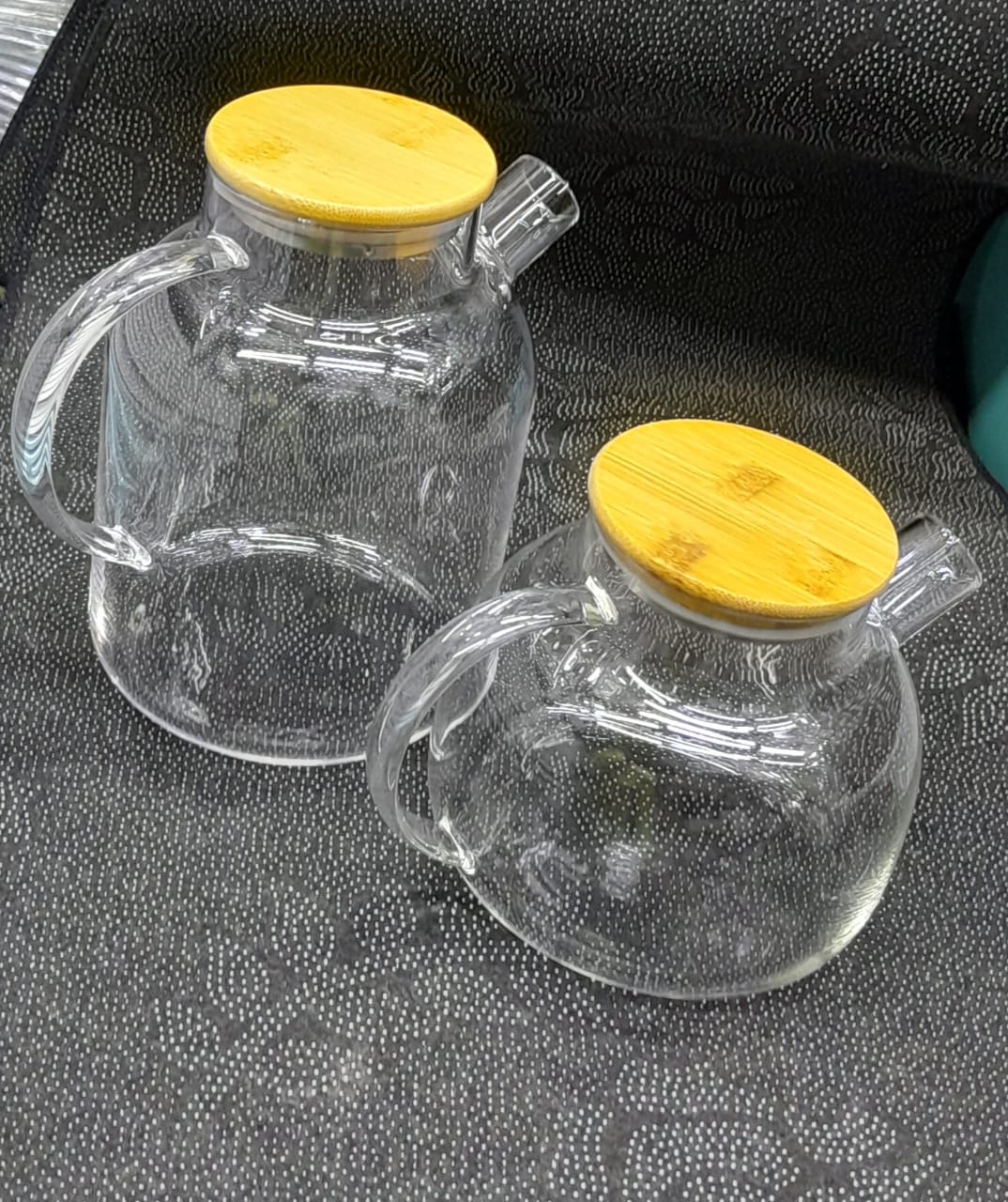 Glass Teapot Transparent Borosilicate Glass Teapot Heat Resistant Glass Water Jug Clear Flower Tea Kung Fu Kettle Office Home Tool