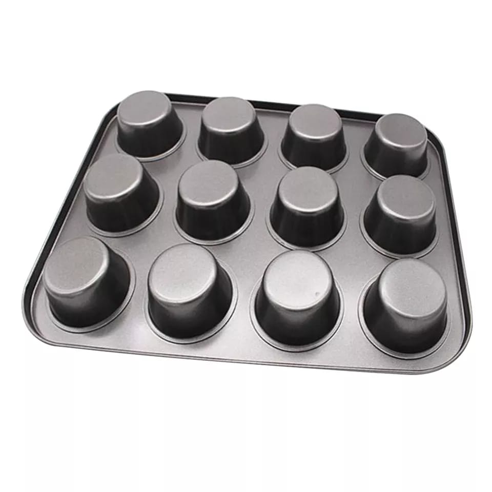 Nonstick CUPCAKE tray 12-Hole Non-Stick Muffin Cupcake Baking Tray