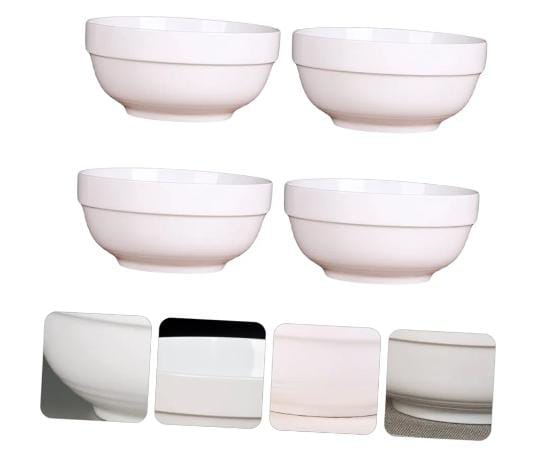 Ceramic stackable bowl white plain 5 Pure White Ceramic Bowl Deep. 
Ceramic Noodle Bowl
Ceramic Sauce Bowl Porcelain Soup Bowls Ramen Bowls Ceramics Powder Bowl
