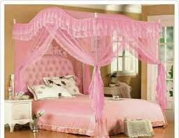 Curved 4 stand Mosquito net 4*6 pink, purple, cream and white 
5x6-pink, purple and cream
