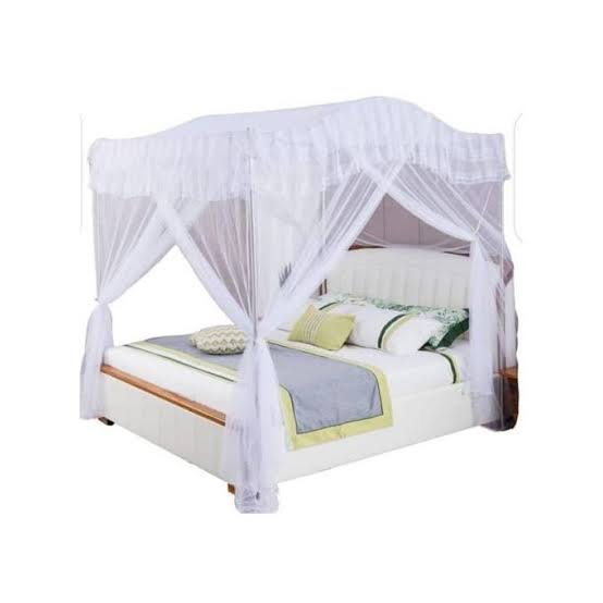 Curved 4 stand Mosquito net 4*6 pink, purple, cream and white 
5x6-pink, purple and cream