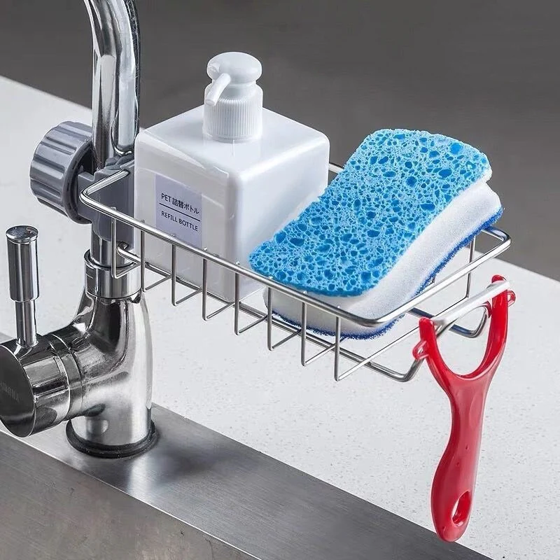 HOMART HM-4 Soap Dish soap Holder Bar Soap Dish with Hooks, Bar Soap Holder Suction Cup for Shower Wall, Soap Saver Tray for Bathroom, Stainless Steel Sponge Holder for Tub