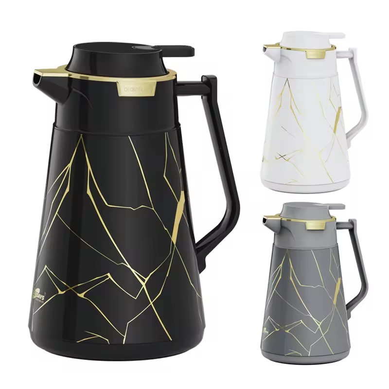 [NEW ARRIVALS] HOMART FG-W100D Arabic Thermos  ANNIVERSARY DEALS New Arrival Iron Body Insulated Dallah Arabic Thermos 1 L