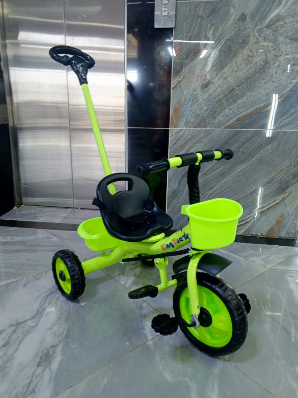 Kids Tricycle Tricycle Push Bike With Handle For Kids With this 3-in-1 bike, you can start your child as young as 1 on a tricycle pushbike and as they get older the bike can morph into a pedal tricycl