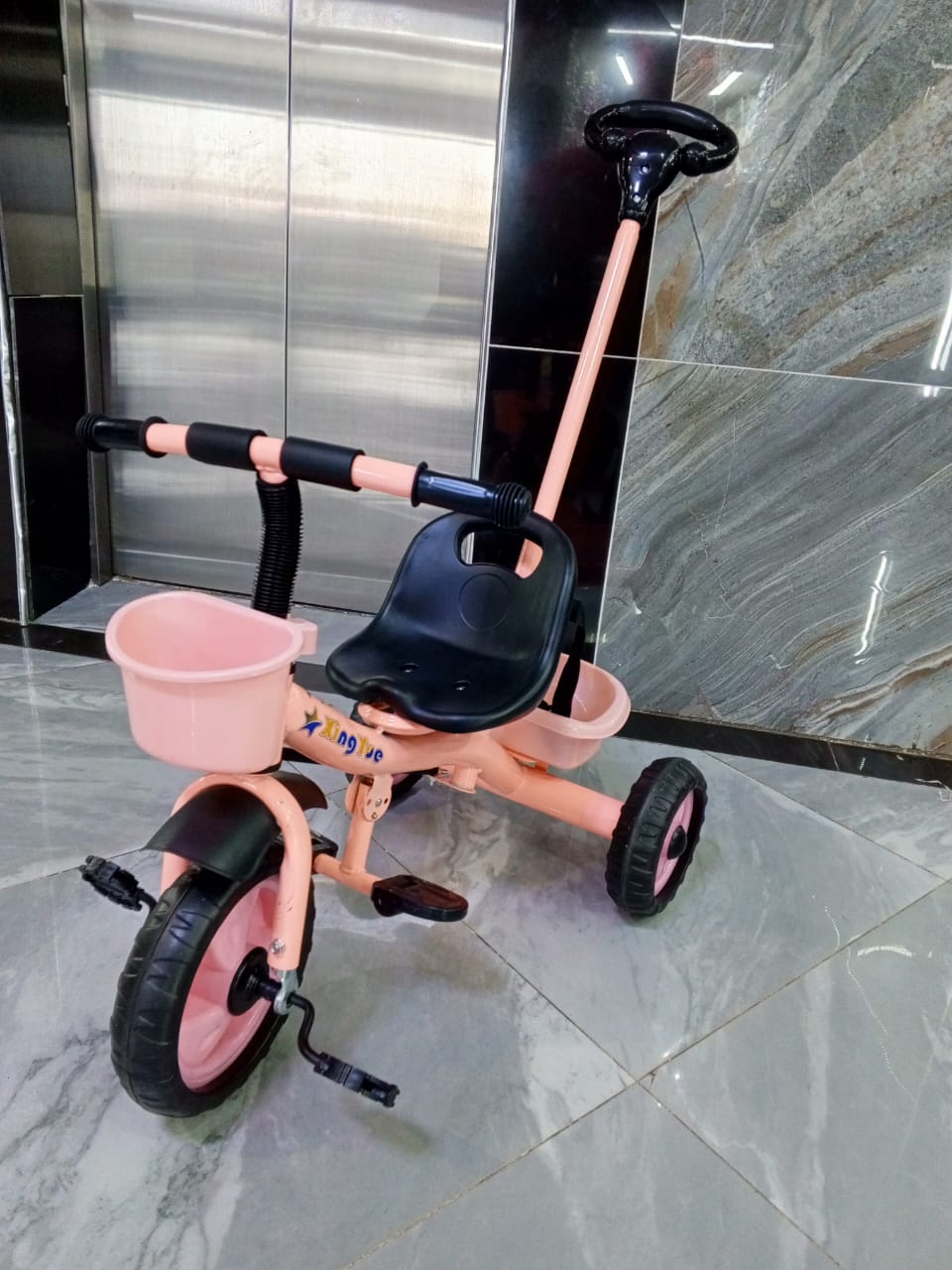Kids Tricycle Tricycle Push Bike With Handle For Kids With this 3-in-1 bike, you can start your child as young as 1 on a tricycle pushbike and as they get older the bike can morph into a pedal tricycl